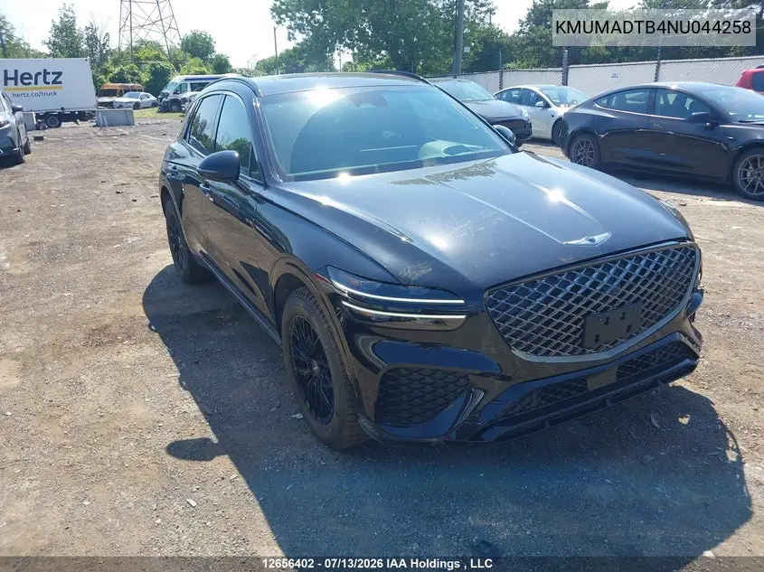 2022 Genesis Gv70 Select/Advanced/Sport Prestige VIN: KMUMADTB4NU044258 Lot: 12656402