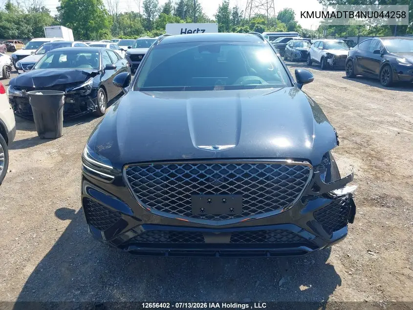 2022 Genesis Gv70 Select/Advanced/Sport Prestige VIN: KMUMADTB4NU044258 Lot: 12656402