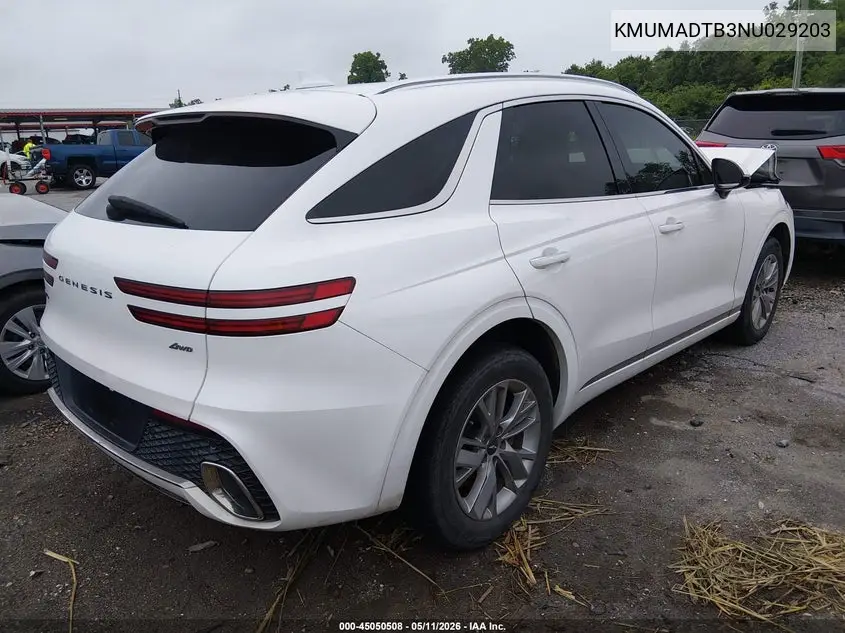 2022 Genesis Gv70 2.5T Awd VIN: KMUMADTB3NU029203 Lot: 45050508