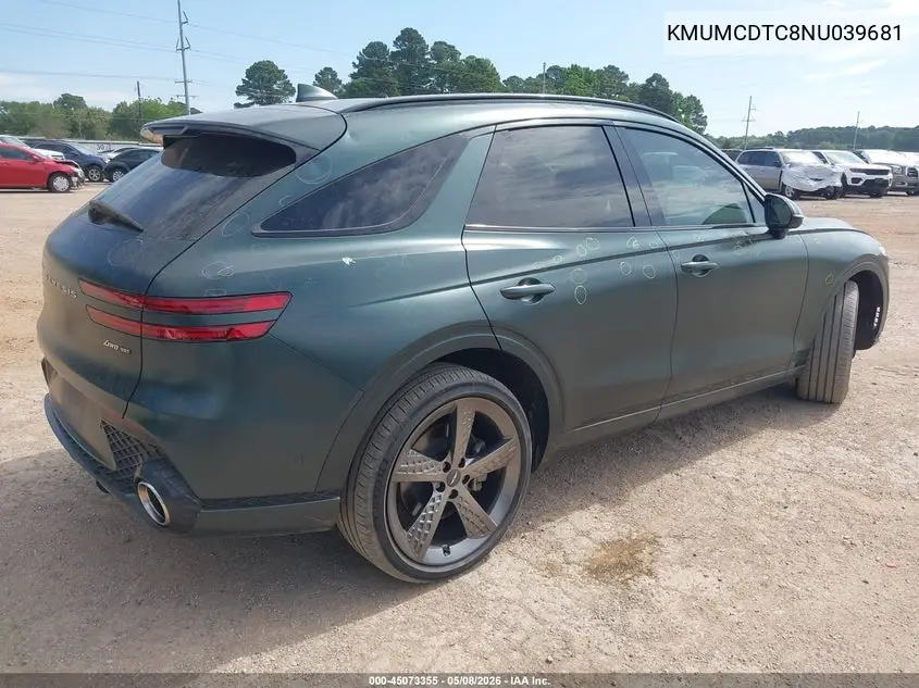 2022 Genesis Gv70 3.5T Awd Sport VIN: KMUMCDTC8NU039681 Lot: 45073355