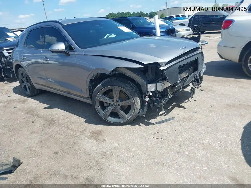 2022 Genesis Gv70 2.5T Awd VIN: KMUMADTB0NU047495 Lot: 45212484