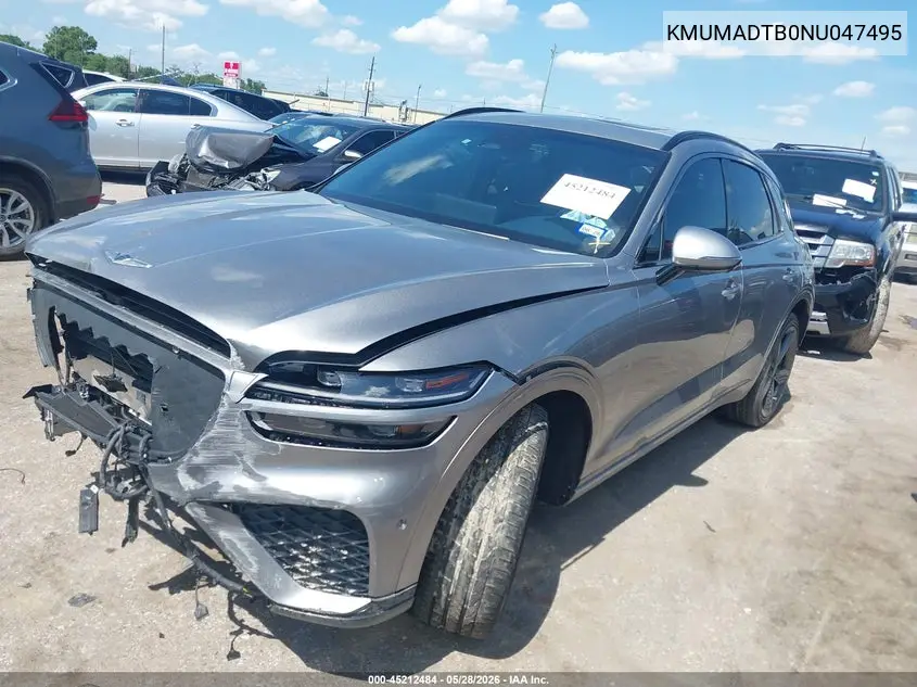 2022 Genesis Gv70 2.5T Awd VIN: KMUMADTB0NU047495 Lot: 45212484