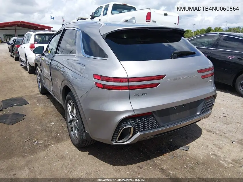 2022 Genesis Gv70 2.5T Awd VIN: KMUMADTB4NU060864 Lot: 45226757