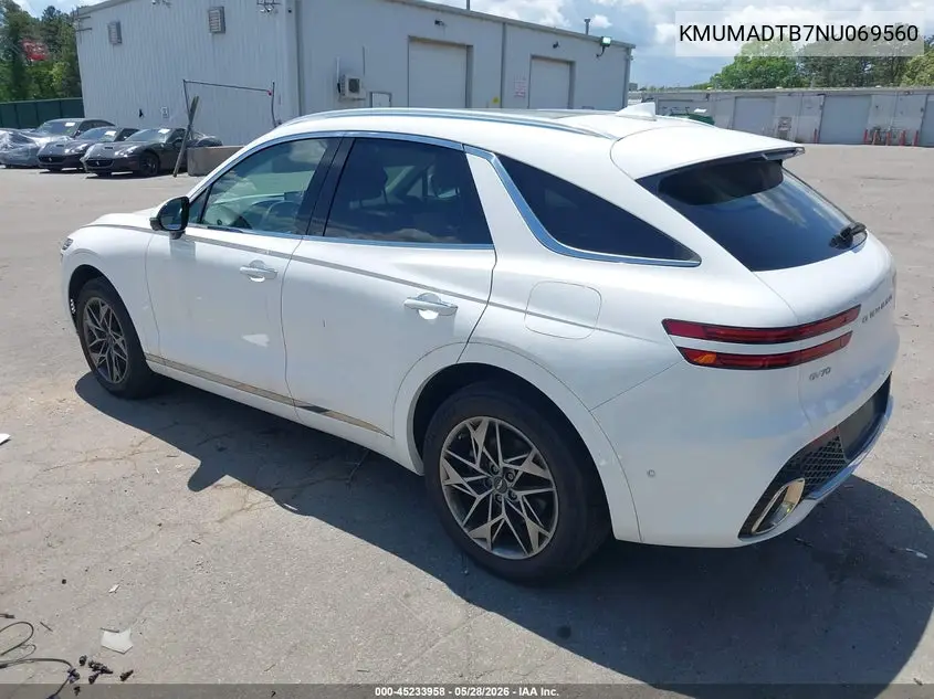 2022 Genesis Gv70 2.5T Awd VIN: KMUMADTB7NU069560 Lot: 45233958