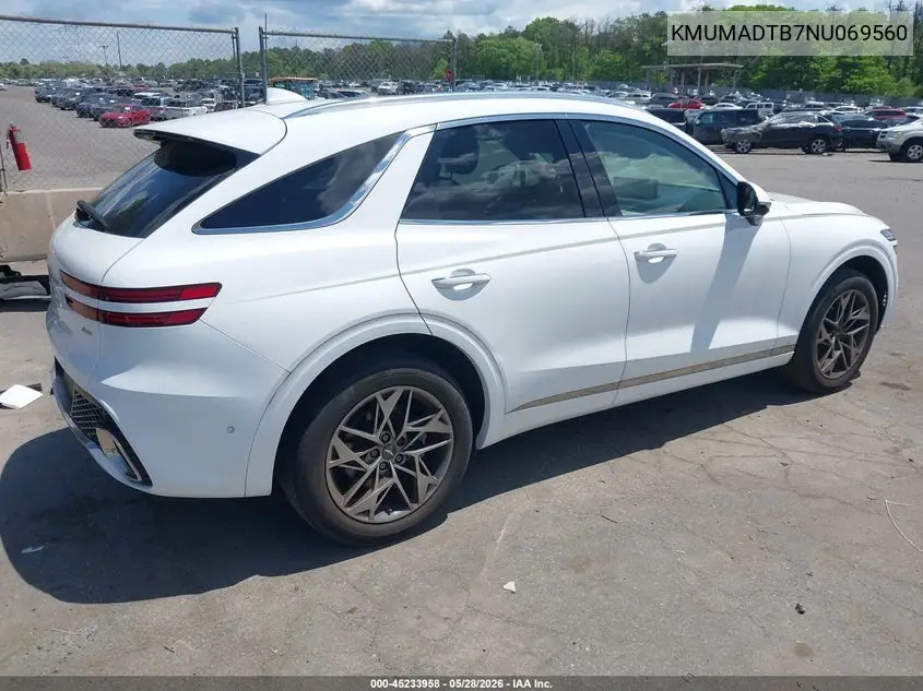 2022 Genesis Gv70 2.5T Awd VIN: KMUMADTB7NU069560 Lot: 45233958