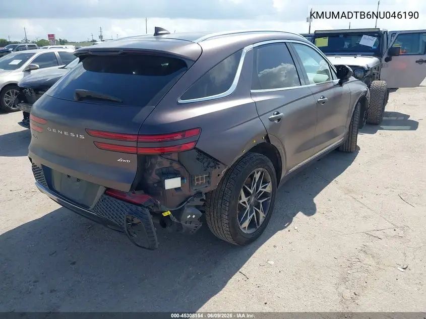 2022 Genesis Gv70 2.5T Awd VIN: KMUMADTB6NU046190 Lot: 45308154