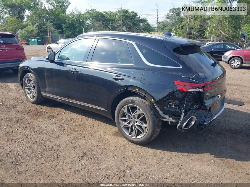 2022 Genesis Gv70 2.5T Awd VIN: KMUMADTB6NU063393 Lot: 45359130
