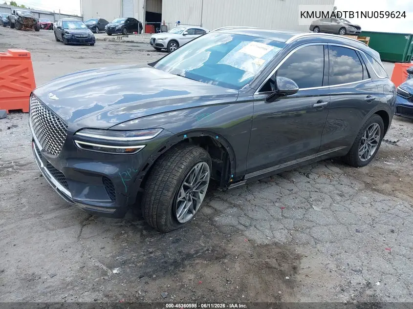 2022 Genesis Gv70 2.5T Awd VIN: KMUMADTB1NU059624 Lot: 45360598