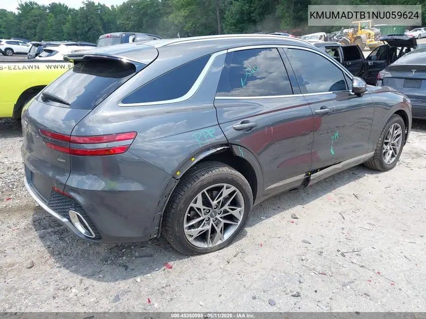 2022 Genesis Gv70 2.5T Awd VIN: KMUMADTB1NU059624 Lot: 45360598