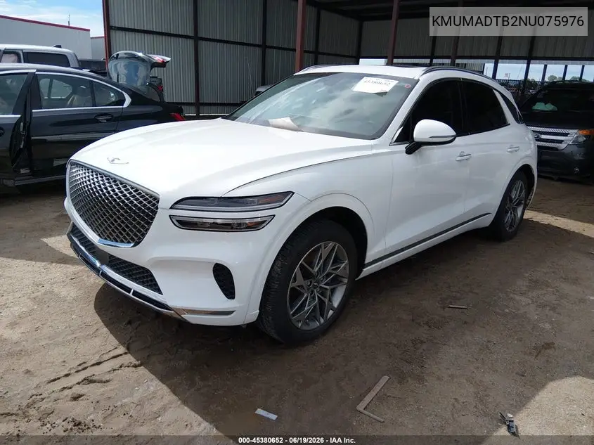 2022 Genesis Gv70 2.5T Awd VIN: KMUMADTB2NU075976 Lot: 45380652