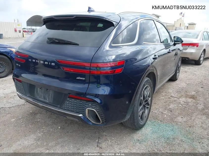2022 Genesis Gv70 2.5T Awd VIN: KMUMADTB5NU033222 Lot: 45445929