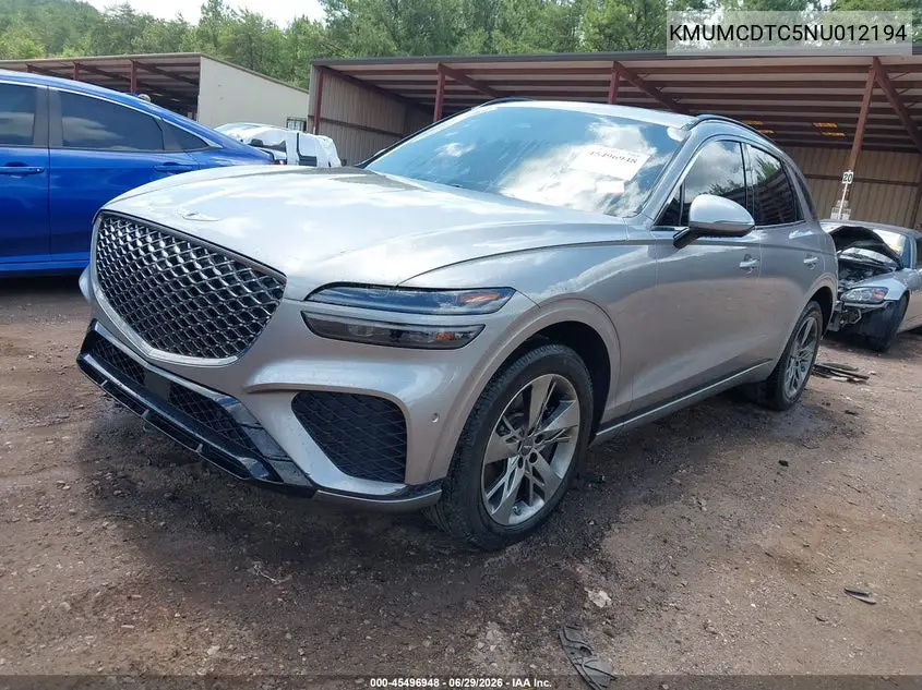 2022 Genesis Gv70 3.5T Awd Sport VIN: KMUMCDTC5NU012194 Lot: 45496948