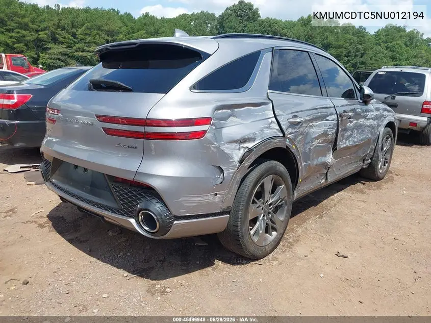 2022 Genesis Gv70 3.5T Awd Sport VIN: KMUMCDTC5NU012194 Lot: 45496948