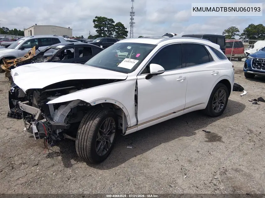 2022 Genesis Gv70 2.5T Awd VIN: KMUMADTB5NU060193 Lot: 45683525