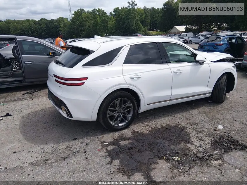 2022 Genesis Gv70 2.5T Awd VIN: KMUMADTB5NU060193 Lot: 45683525