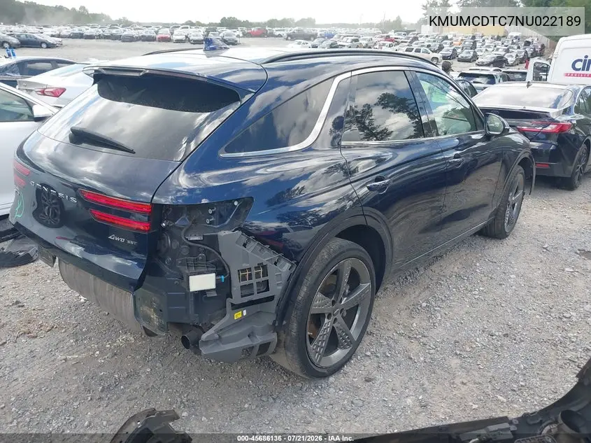 2022 Genesis Gv70 3.5T Awd Sport VIN: KMUMCDTC7NU022189 Lot: 45686136