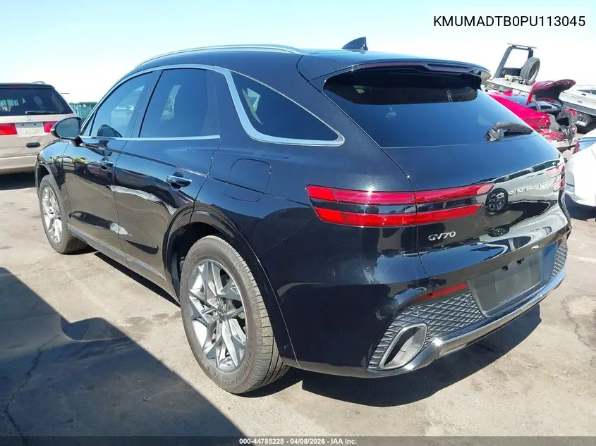 2023 Genesis Gv70 2.5T Awd VIN: KMUMADTB0PU113045 Lot: 44785228