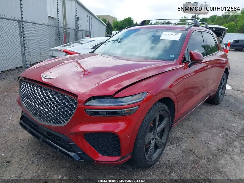 2024 Genesis Gv70 3.5T Awd Sport VIN: 5NMMCDTC0RH012684 Lot: 44890100