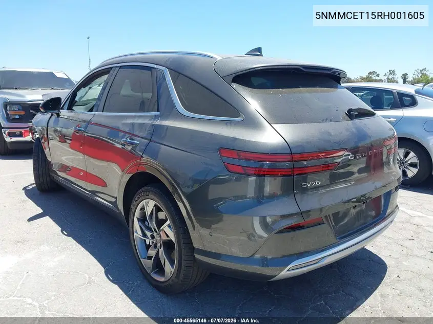 2024 Genesis Electrified Gv70 Advanced Awd VIN: 5NMMCET15RH001605 Lot: 45565146