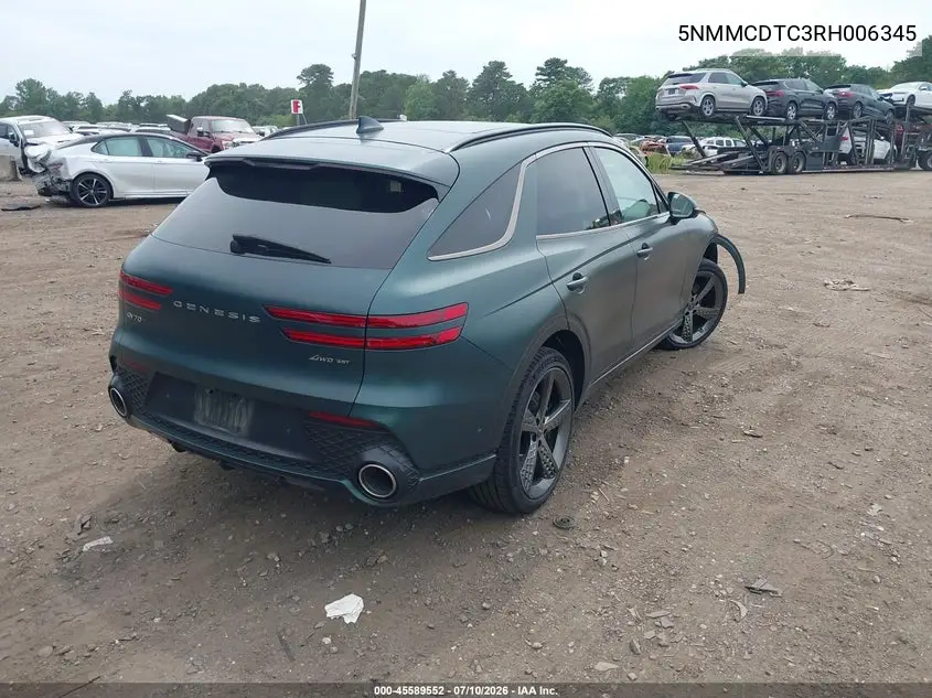 2024 Genesis Gv70 3.5T Awd Sport VIN: 5NMMCDTC3RH006345 Lot: 45589552