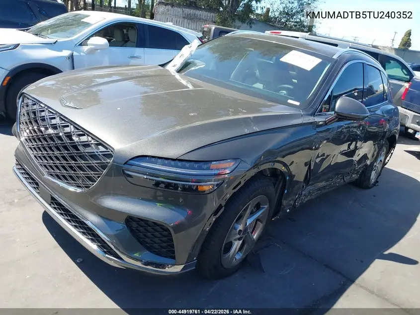 2026 Genesis Gv70 2.5T VIN: KMUMADTB5TU240352 Lot: 44919761
