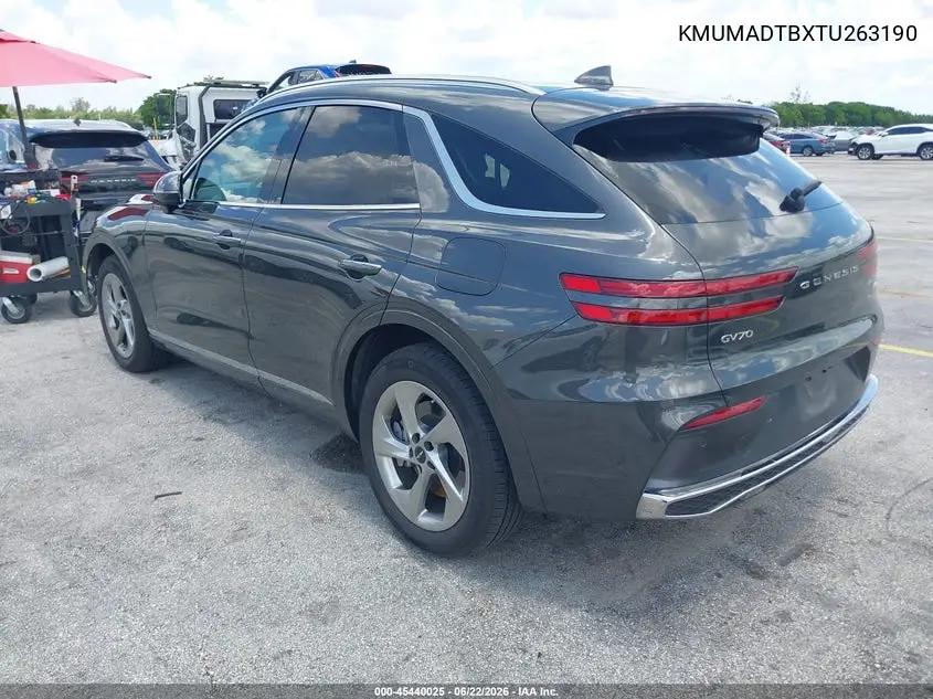 2026 Genesis Gv70 2.5T VIN: KMUMADTBXTU263190 Lot: 45440025