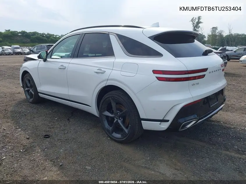 2026 Genesis Gv70 2.5T Sport Prestige VIN: KMUMFDTB6TU253404 Lot: 45515054