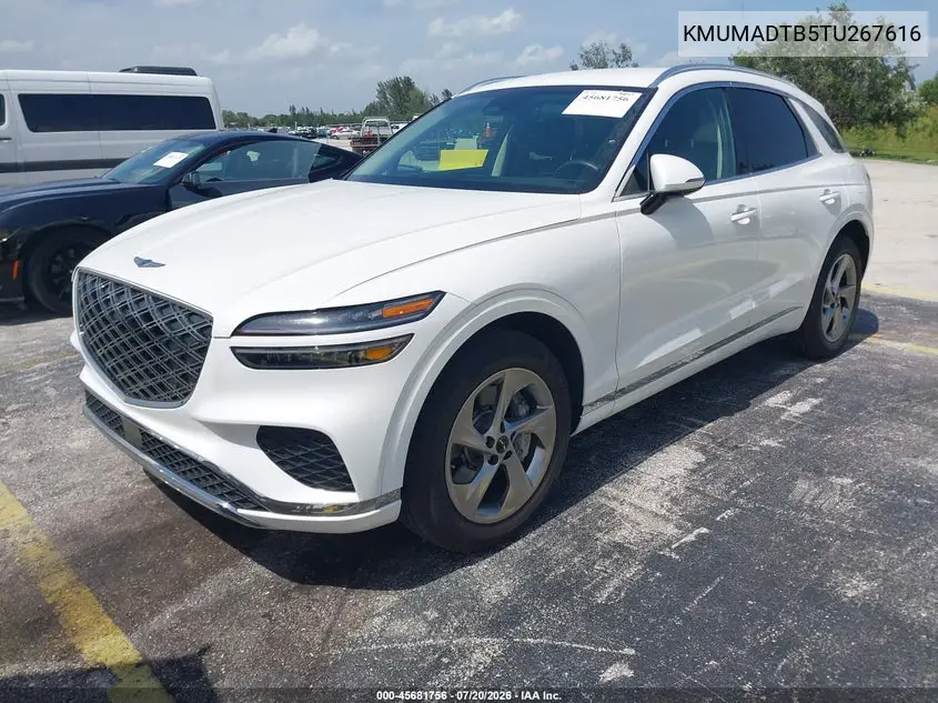 2026 Genesis Gv70 2.5T VIN: KMUMADTB5TU267616 Lot: 45681756