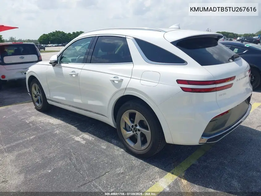 2026 Genesis Gv70 2.5T VIN: KMUMADTB5TU267616 Lot: 45681756