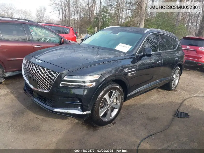2021 Genesis Gv80 3.5T Awd Advanced VIN: KMUHCESC3MU052801 Lot: 41832577
