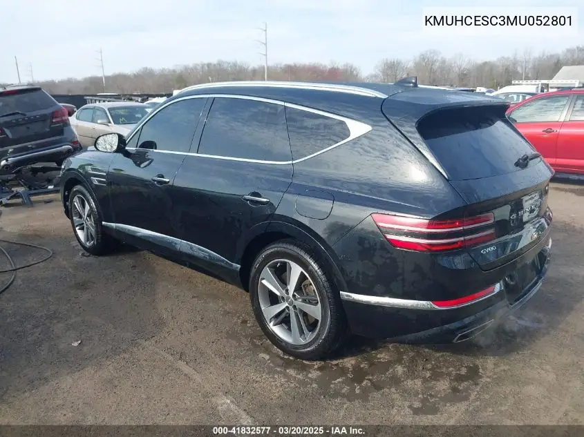 2021 Genesis Gv80 3.5T Awd Advanced VIN: KMUHCESC3MU052801 Lot: 41832577