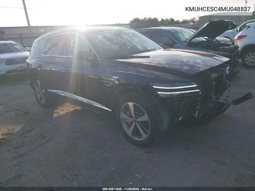 2021 Genesis Gv80 3.5T Awd VIN: KMUHCESC4MU048837 Lot: 43811646