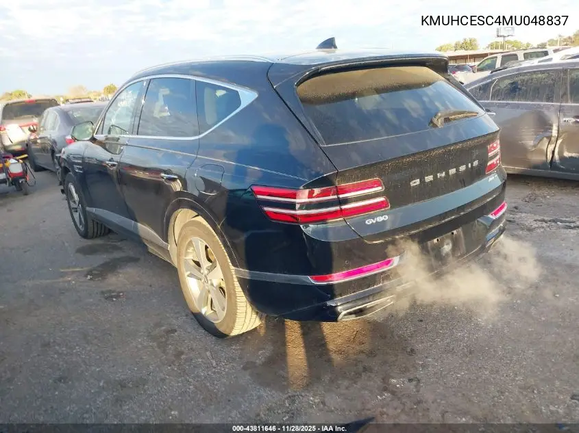 2021 Genesis Gv80 3.5T Awd VIN: KMUHCESC4MU048837 Lot: 43811646