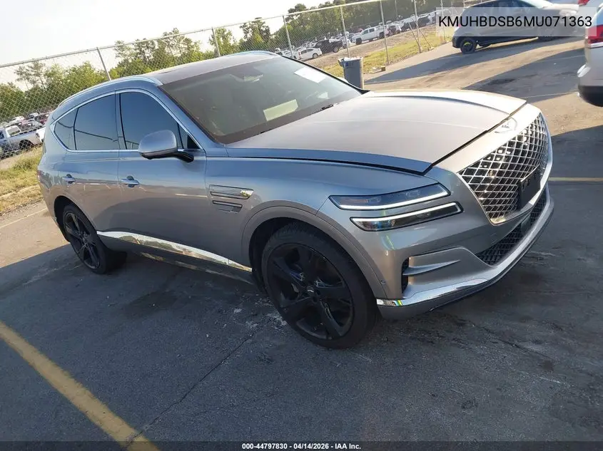 2021 Genesis Gv80 2.5T Awd VIN: KMUHBDSB6MU071363 Lot: 44797830