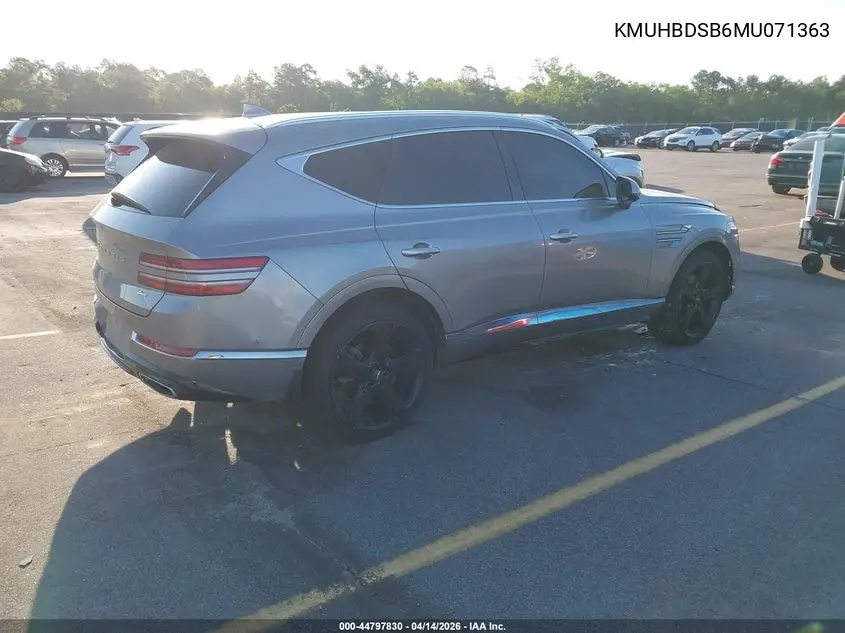 2021 Genesis Gv80 2.5T Awd VIN: KMUHBDSB6MU071363 Lot: 44797830
