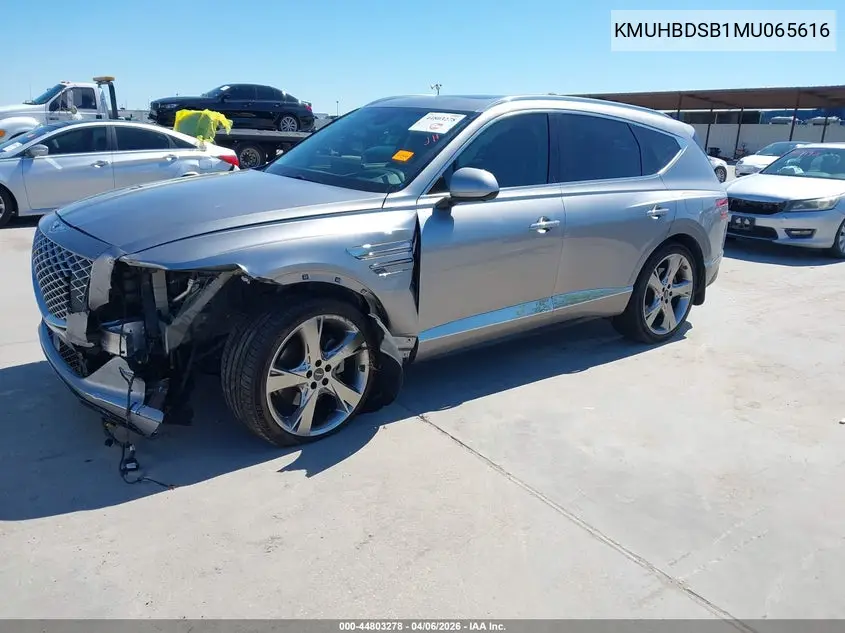 2021 Genesis Gv80 2.5T Awd VIN: KMUHBDSB1MU065616 Lot: 44803278