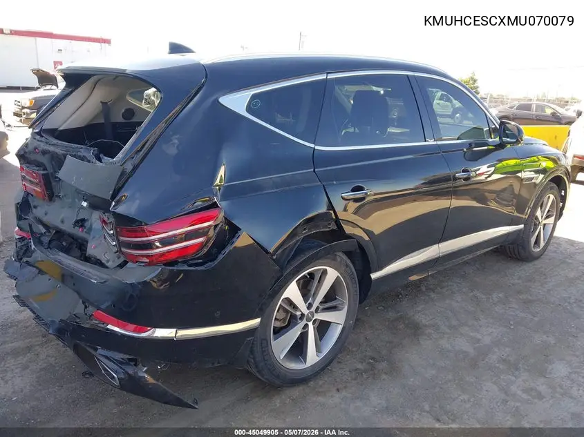 2021 Genesis Gv80 3.5T Awd Advanced VIN: KMUHCESCXMU070079 Lot: 45049905