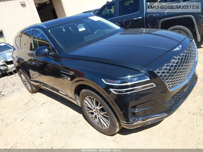 2021 Genesis Gv80 2.5T Awd VIN: KMUHBDSB2MU051336 Lot: 45280533