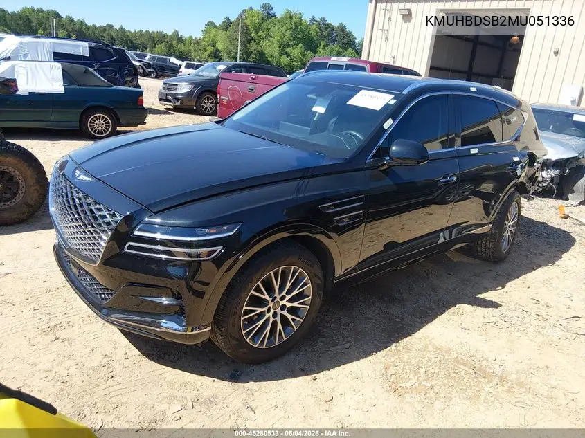 2021 Genesis Gv80 2.5T Awd VIN: KMUHBDSB2MU051336 Lot: 45280533