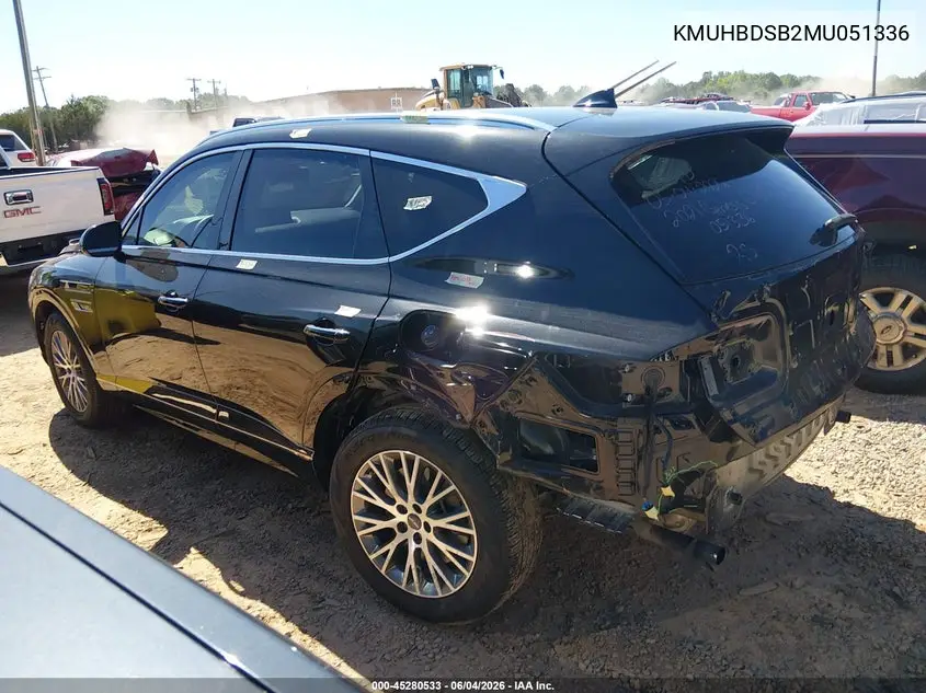 2021 Genesis Gv80 2.5T Awd VIN: KMUHBDSB2MU051336 Lot: 45280533