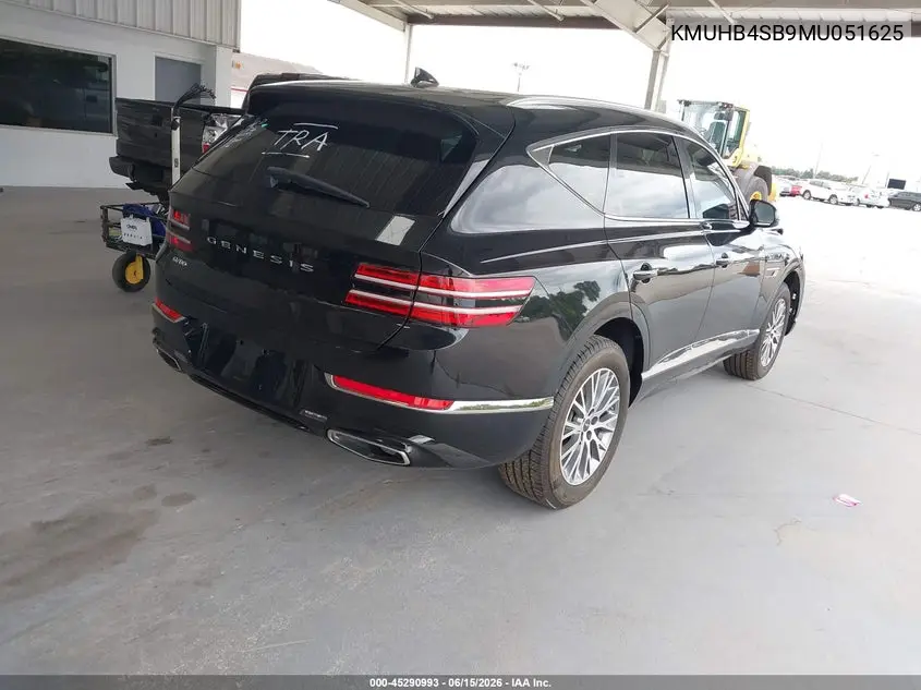2021 Genesis Gv80 2.5T Rwd VIN: KMUHB4SB9MU051625 Lot: 45290993