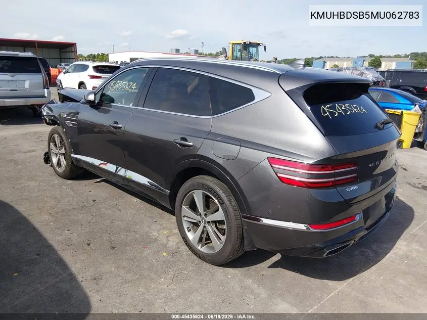 2021 Genesis Gv80 2.5T Awd VIN: KMUHBDSB5MU062783 Lot: 45435624