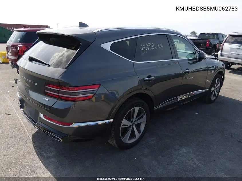 2021 Genesis Gv80 2.5T Awd VIN: KMUHBDSB5MU062783 Lot: 45435624