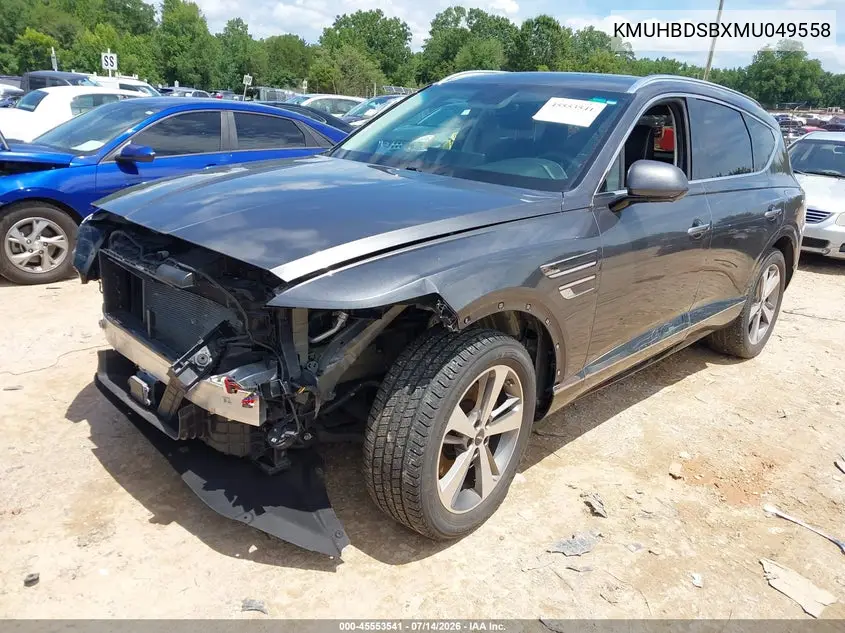 2021 Genesis Gv80 2.5T Awd VIN: KMUHBDSBXMU049558 Lot: 45553541