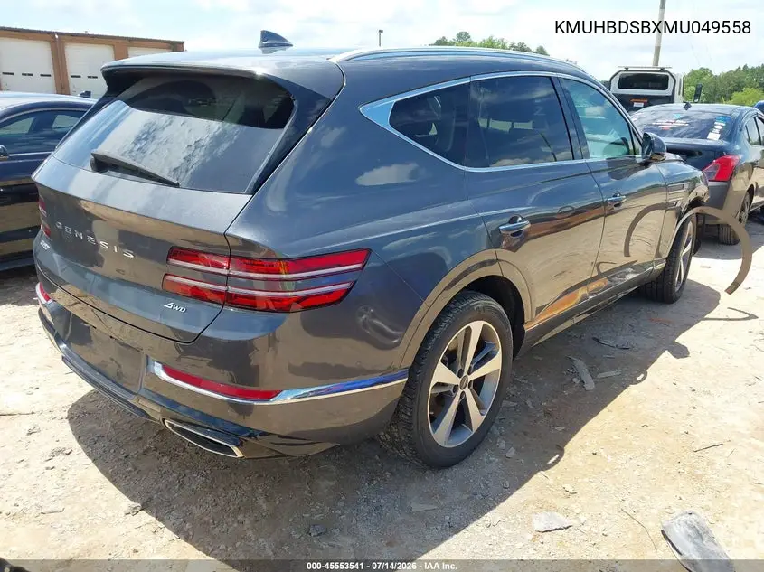 2021 Genesis Gv80 2.5T Awd VIN: KMUHBDSBXMU049558 Lot: 45553541
