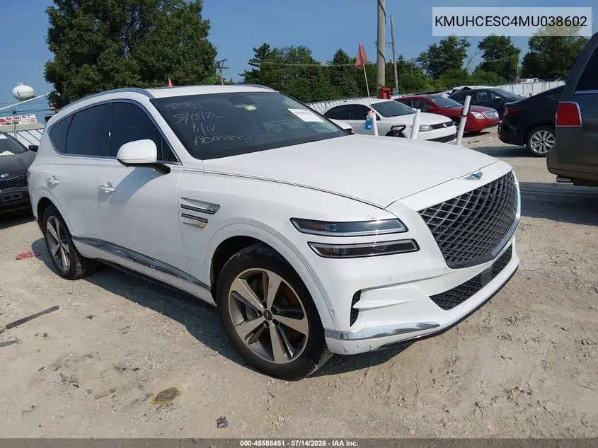 2021 Genesis Gv80 3.5T Awd VIN: KMUHCESC4MU038602 Lot: 45588451