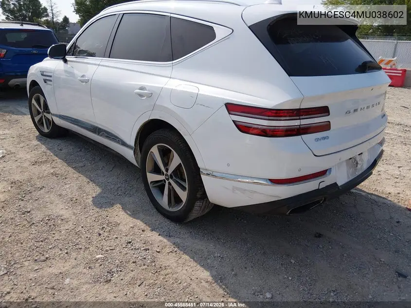 2021 Genesis Gv80 3.5T Awd VIN: KMUHCESC4MU038602 Lot: 45588451