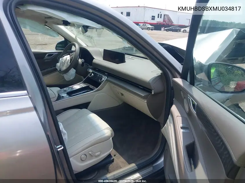 2021 Genesis Gv80 2.5T Awd VIN: KMUHBDSBXMU034817 Lot: 45638429