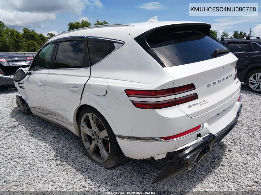 2022 Genesis Gv80 3.5T Awd VIN: KMUHCESC4NU080768 Lot: 45142189