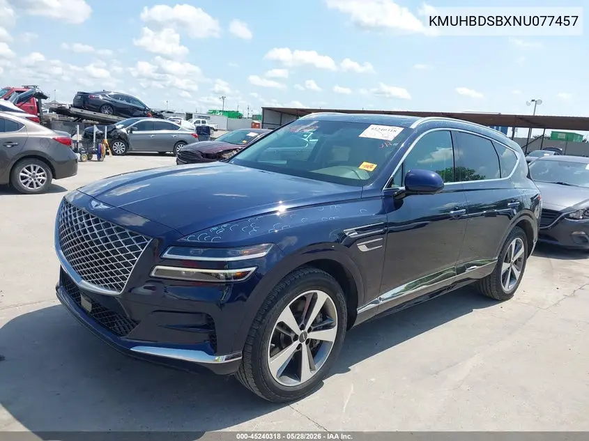 2022 Genesis Gv80 2.5T Awd VIN: KMUHBDSBXNU077457 Lot: 45240318